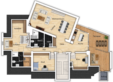 Wohnung zum Kauf 799.000 € 4 Zimmer 196 m² 4. Geschoss Baraschstraße 22 Grunewald Berlin 14193