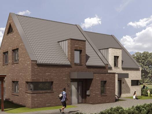 Doppelhaushälfte zum Kauf - Erstbezug 497.000 € 4 Zimmer 126 m² 340 m² Grundstück Hundsmühlen I Wardenburg 26203