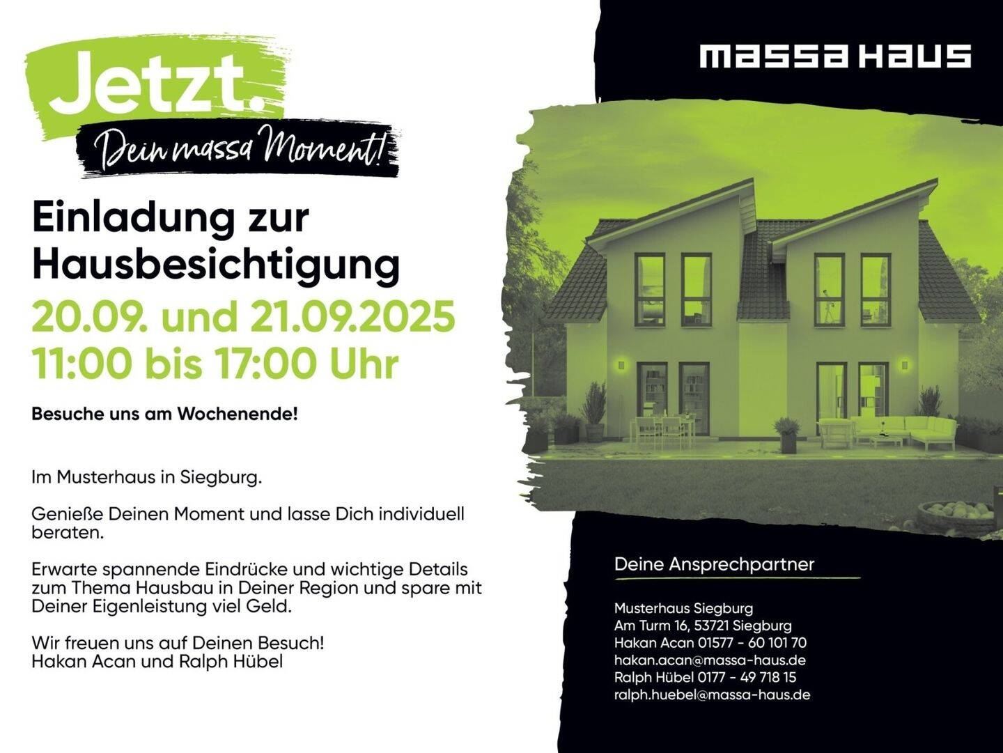 Plane Dein Haus mit mir zusammen.....