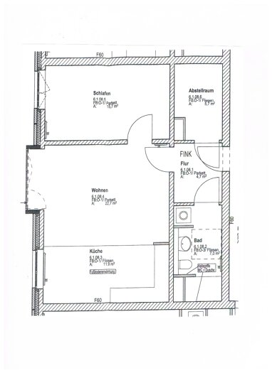 Wohnung zur Miete 530 € 2 Zimmer 67 m² 1. Geschoss Beckergrube Innenstadt Lübeck 23552