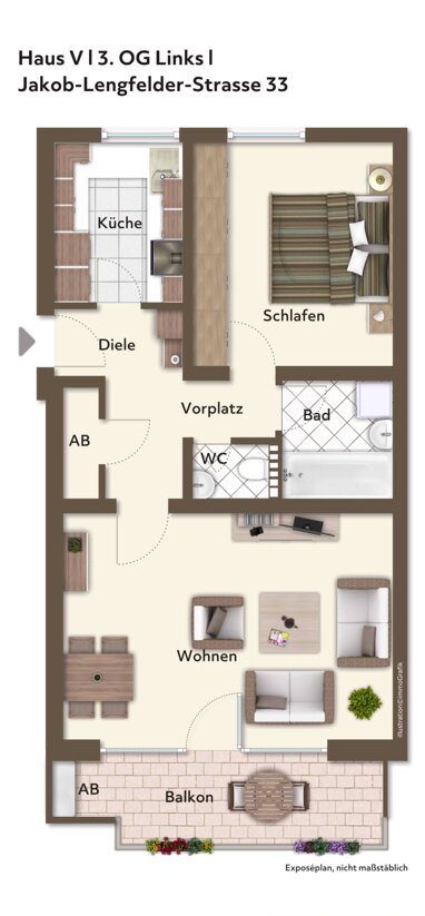 Wohnung zum Kauf 265.000 € 2 Zimmer 64 m² 3. Geschoss Wahlbezirk 28 Bad Homburg 61352