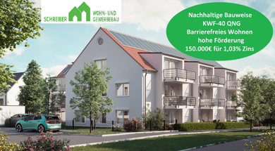 Terrassenwohnung zum Kauf provisionsfrei 592.800 € 2 Zimmer 71,9 m² EG Nelkenstraße 2 Eching Eching 85386