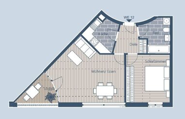 Wohnung zum Kauf Provisionsfrei 186.000 € 2 Zimmer 56,5 m² 2. Geschoss Lindenau Leipzig 04177