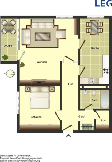 Wohnung zur Miete 760 € 2 Zimmer 72 m² 5. Geschoss Philippistraße 13 Sentrup Münster 48149