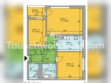 Wohnung zur Miete 510 € 3 Zimmer 81 m² 2. Geschoss Lichterfelde Berlin 12207