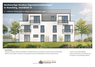 Wohnung zum Kauf 265.000 € 2 Zimmer 50,4 m² 1. Geschoss Steinbichl 4 Manching Manching 85077