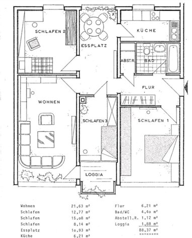 Wohnung zur Miete 1.300 € 3,5 Zimmer 88 m² Elmshorner Str. Wahlbezirk 007 Pinneberg 25421