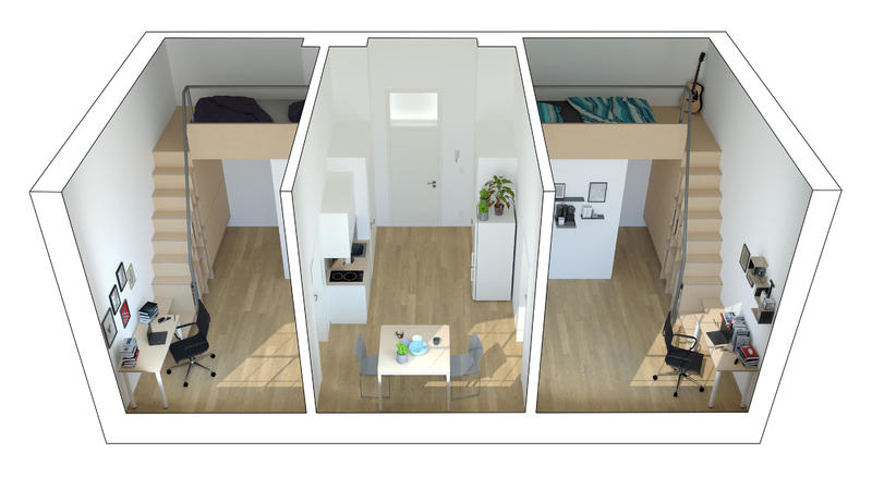 Wohnung zur Miete 479,09 € 1 Zimmer 11,4 m²<br/>Wohnfläche Blumauergasse 26 Steyr Steyr 4400