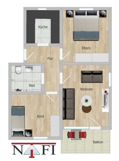 Wohnung zum Kauf 3 Zimmer 62,6 m² 1. Geschoss Schorndorf - Innenstadt Schorndorf 73614