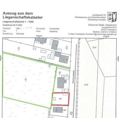 Grundstück zum Kauf 450.000 € 6.144 m² Grundstück Glashütte Norderstedt 22851