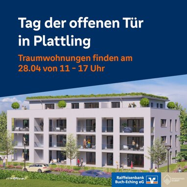 Terrassenwohnung zum Kauf Provisionsfrei 448.000 € 4 Zimmer 98,5 m² Erdgeschoss Vogelsangstraße 3 Plattling Plattling 94447