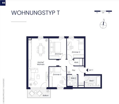 Wohnung zur Miete 1.675 € 4 Zimmer 92,9 m² 1. Geschoss Dallgower Straße 6a Seegefeld Falkensee 14612