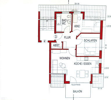 Wohnung zur Miete 1.350 € 3,5 Zimmer 68 m² Frankenbach - Ost Heilbronn 74078