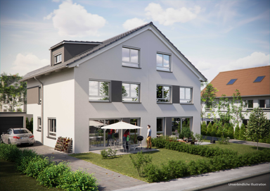 Doppelhaushälfte zum Kauf provisionsfrei 961.800 € 6 Zimmer 154 m² 253 m² Grundstück Schönblickstraße 14/1 Münchingen Korntal-Münchingen 70825