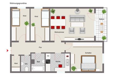 Wohnung zum Kauf 145.000 € 4 Zimmer 92 m² 1. Geschoss Oberwallenstadt Lichtenfels 96215