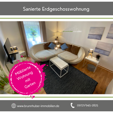 Wohnung zur Miete 810 € 3 Zimmer 60 m² Erdgeschoss Gartenstadt Schweinfurt 97421