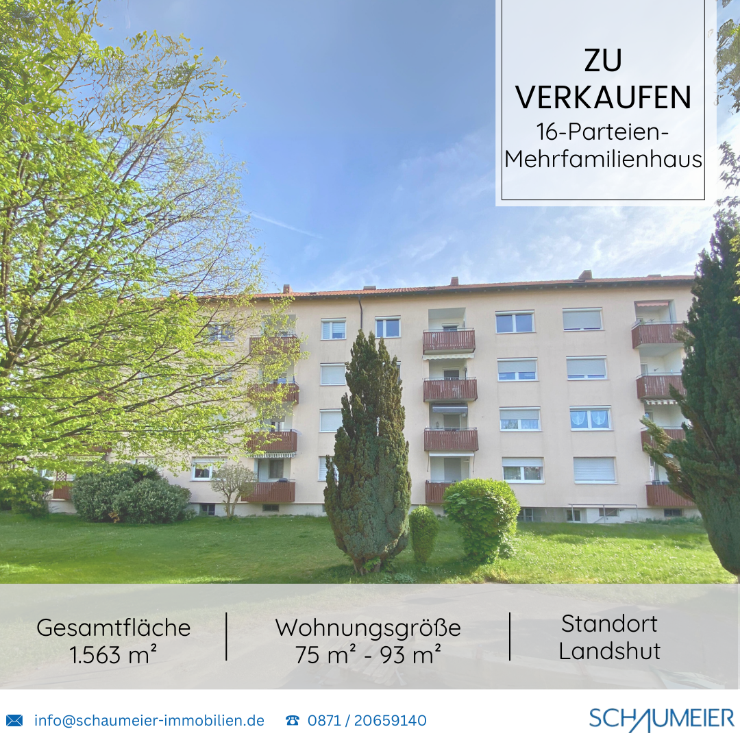 Mehrfamilienhaus zum Kauf als Kapitalanlage geeignet 3.300.000 € 69 Zimmer 1.292 m²<br/>Wohnfläche 1.563 m²<br/>Grundstück Peter und Paul Landshut 84028