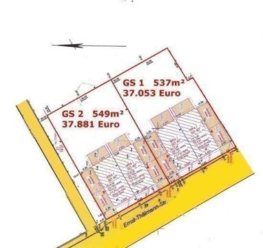 Grundstück zum Kauf Provisionsfrei 37.881 € 549 m² Grundstück Ernst-Thälmann-Straße 45 Franzburg Franzburg 18461