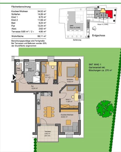 Wohnung zum Kauf provisionsfrei 368.000 € 4 Zimmer 99,4 m² Egg Egg 87743