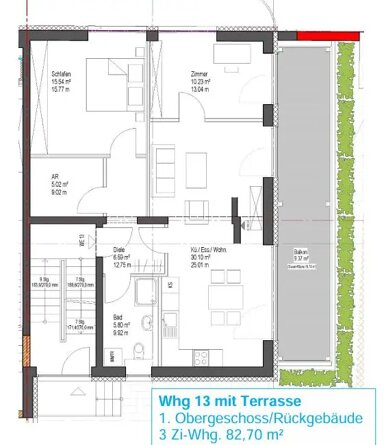 Wohnung zur Miete 700 € 3 Zimmer 85 m² frei ab sofort Königstr. 115b Altstadt / Innenstadt 12 Fürth 90762