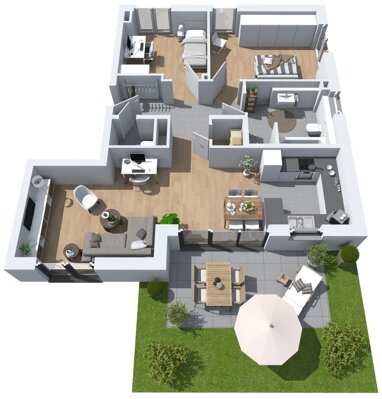 Terrassenwohnung zum Kauf Provisionsfrei 565.000 € 3 Zimmer 81 m² Erdgeschoss Gibb Wiesbaden 65203
