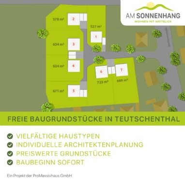 Grundstück zum Kauf Provisionsfrei 392.870 € 578 m² Grundstück Beethovenstraße Teutschenthal Teutschenthal 06179