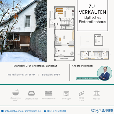 Reihenmittelhaus zum Kauf 470.000 € 5 Zimmer 96 m² 410 m² Grundstück Peter und Paul Landshut 84028