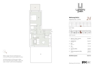 Wohnung zum Kauf 338.000 € 2 Zimmer 52 m² Erdgeschoss Washingtonallee 24 Horn Hamburg 22111