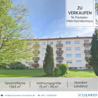 Wohnanlage zum Kauf 3.300.000 € 68 Zimmer 1.292 m² 1.563 m² Grundstück Karlsbader Straße 2 Peter und Paul Landshut 84028