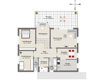 Einfamilienhaus zur Miete 1.400 € 3 Zimmer 121 m² 993 m² Grundstück Burgthann Burgthann 90559