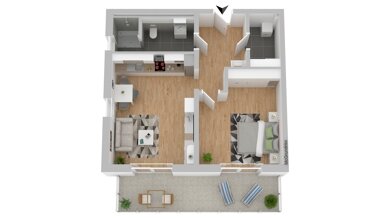 Wohnung zum Kauf 365.788 € 2 Zimmer 64,9 m² 2. Geschoss Hammerweg Weiden 92637