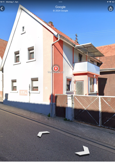 Haus zum Kauf provisionsfrei 320.000 € 1.700 m² Grundstück Weinstraße 25 Rechtenbach Schweigen-Rechtenbach 76889