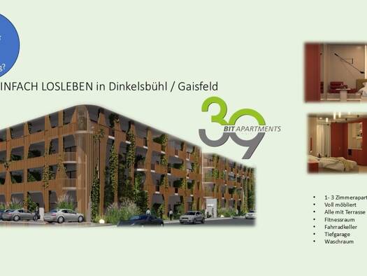 Wohnung zur Miete 568 € 1 Zimmer 32 m² Reichertsmühle Dinkelsbühl 91550