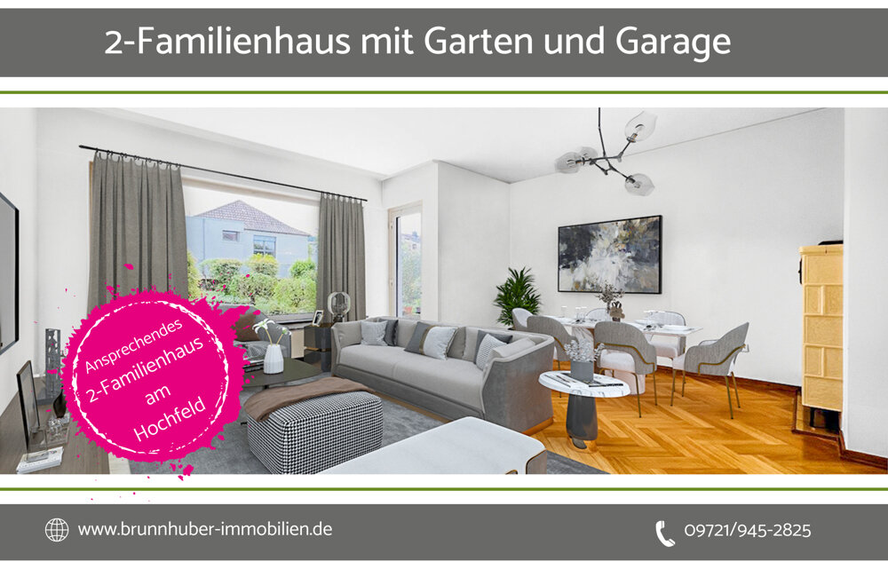 Mehrfamilienhaus zum Kauf 459.000 € 9 Zimmer 174 m²<br/>Wohnfläche 465 m²<br/>Grundstück Hochfeld - Steinberg Schweinfurt 97422