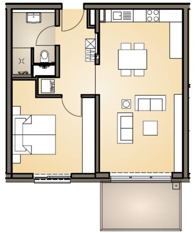 Wohnung zur Miete 740 € 2 Zimmer 60 m² frei ab 01.09.2024 Lohr Lohr am Main 97816