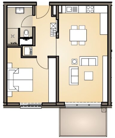 Wohnung zur Miete 740 € 2 Zimmer 60 m² frei ab sofort Lohr Lohr am Main 97816