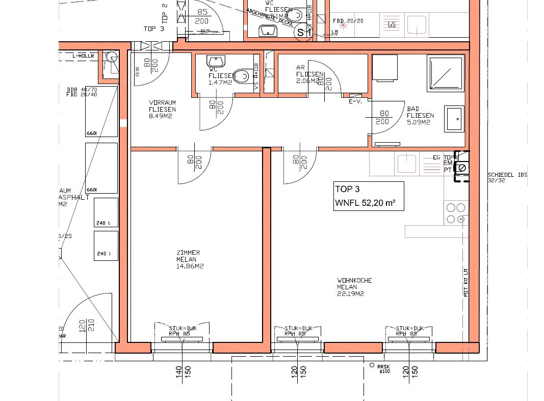 Wohnung zur Miete 623,66 € 2 Zimmer 54,2 m²<br/>Wohnfläche Doktor-Max-Burckhard-Ring Korneuburg 2100