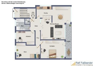 Wohnung zum Kauf 348.000 € 4 Zimmer 134 m² Olewig 1 Trier 54295