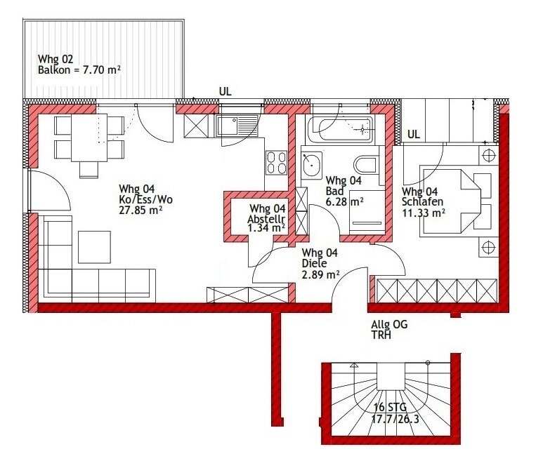 Wohnung zum Kauf 289.000 € 2 Zimmer 53,5 m²<br/>Wohnfläche 1. Stock<br/>Geschoss Steinbichl 4 Manching Manching 85077