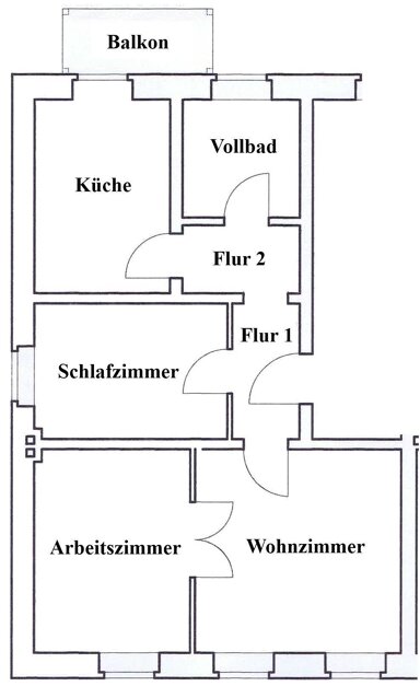 Wohnung zur Miete 648 € 3 Zimmer 64,5 m² 1. Geschoss frei ab 01.05.2025 Peter-Blome-Straße 4 Frankenvorstadt Stralsund 18439