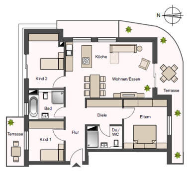Wohnung zum Kauf 536.300 € 4 Zimmer 107,3 m² Auenstein Auenstein-Ilsfeld 74360