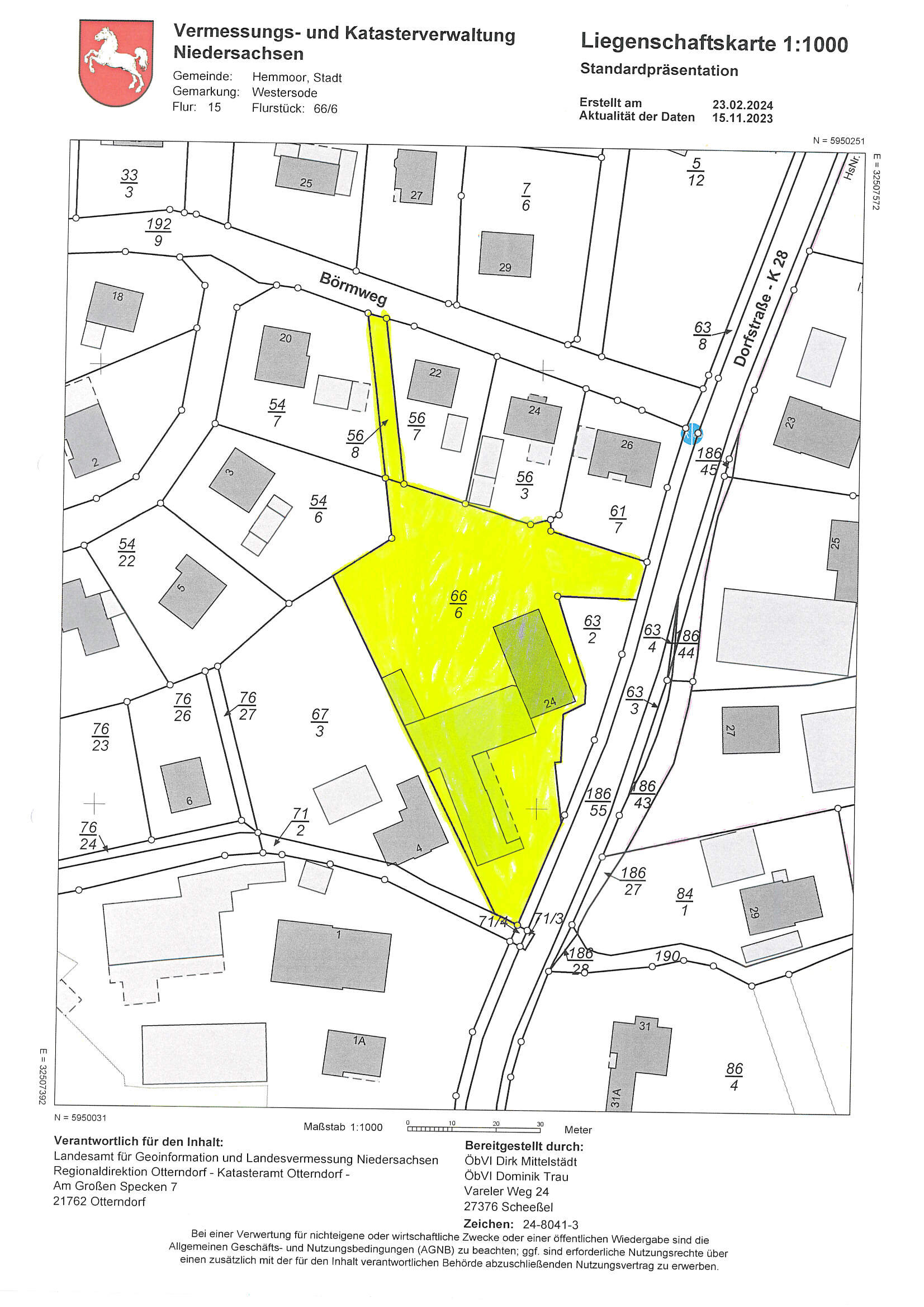 Grundstück zum Kauf 189.000 € 3.602 m² Grundstück Westersode Hemmoor 21745