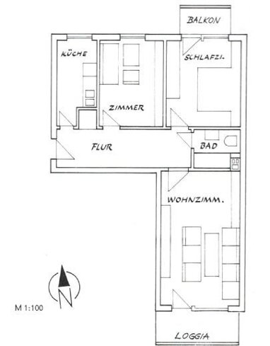Wohnung zum Kauf 435.000 € 3 Zimmer 70 m² 1. Geschoss Droste– Hülshoff - Straße 4 Friedenheim München 80686