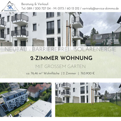 Wohnung zum Kauf 763.900 € 2 Zimmer 76,5 m² EG Obere Bahnhofstrasse 32 Germering Germering 82110