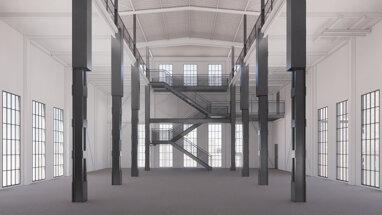 Produktionshalle zur Miete Provisionsfrei 1.767 m² Lagerfläche teilbar ab 437 m² Nonnendammallee 44 Siemensstadt Berlin 13629