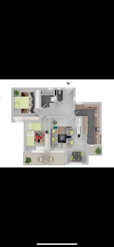 Wohnung zur Miete 1.100 € 3 Zimmer 80 m² 6. Geschoss Max-Planck-Str. 22 Sontheim - Ost Heilbronn 74081