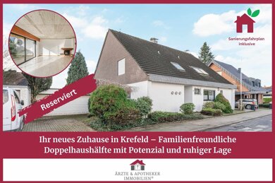 Doppelhaushälfte zum Kauf 459.000 € 6 Zimmer 123 m² 593 m² Grundstück Verberg Krefeld 47802