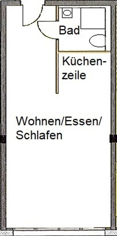 Wohnung zur Miete 625 € 1 Zimmer 46 m² frei ab 01.03.2025 Südliche Wagnerstr. Ulm 89077