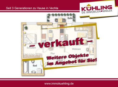 Wohnung zum Kauf 164.000 € 2 Zimmer 75 m² Stadtkern Vechta 49377