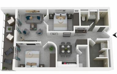 Apartment zur Miete 1.300 € 3 Zimmer 69 m² 2. Geschoss Direktor-Schütz-Weg 15 Wustrow 18347